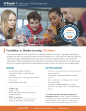 Foundations of Blended Learning: CTE Edition flyer