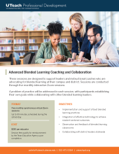 Advanced Blended Learning Coaching and Collaboration Flyer
