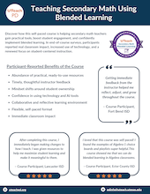 Teaching Secondary Math Using Blended Learning | UTeach PD
