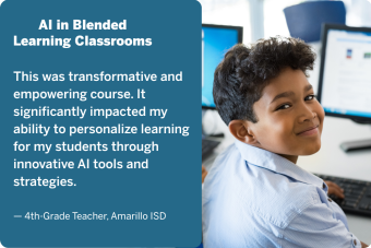 This was transformative and empowering course. It significantly impacted my ability to personalize learning for my students through innovative AI tools and strategies. 