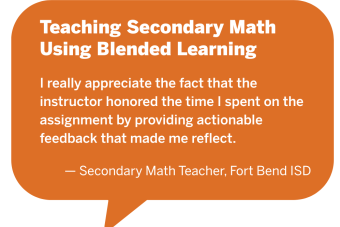 I really appreciate the fact that the instructor honored the time I spent on the assignment by providing actionable feedback that made me reflect. 